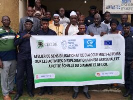 Exploitation artisanale á petite échelle du diamant et de l’or à Macenta : des acteurs outillés par le CECIDE PHOTO DE FAMILLE DES PARTICIPANTS