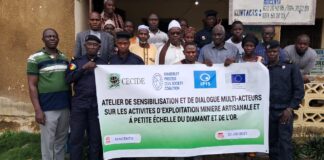 Exploitation artisanale á petite échelle du diamant et de l’or à Macenta : des acteurs outillés par le CECIDE PHOTO DE FAMILLE DES PARTICIPANTS