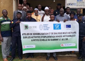 Exploitation artisanale á petite échelle du diamant et de l’or à Macenta : des acteurs outillés par le CECIDE PHOTO DE FAMILLE DES PARTICIPANTS